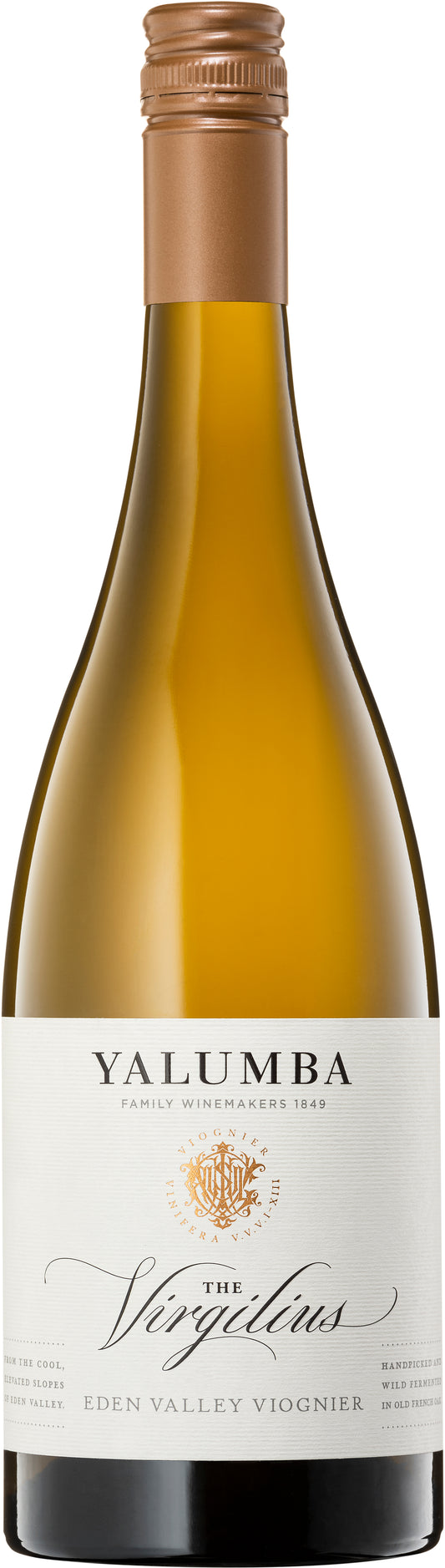 Yalumba The Virgilius Eden Valley Viognier 2020  Front Bottle Shot