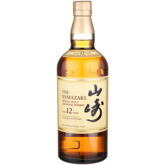YAMAZAKI 12 YEAR OLD SINGLE MALT JAPANESE WHISKY 750 ML