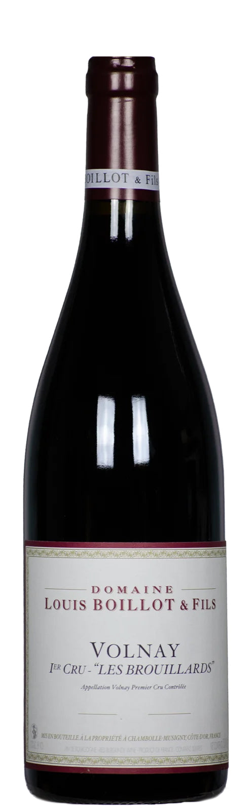 Domaine Louis Boillot Volnay Les Brouillards Premier Cru 2021  Front Bottle Shot