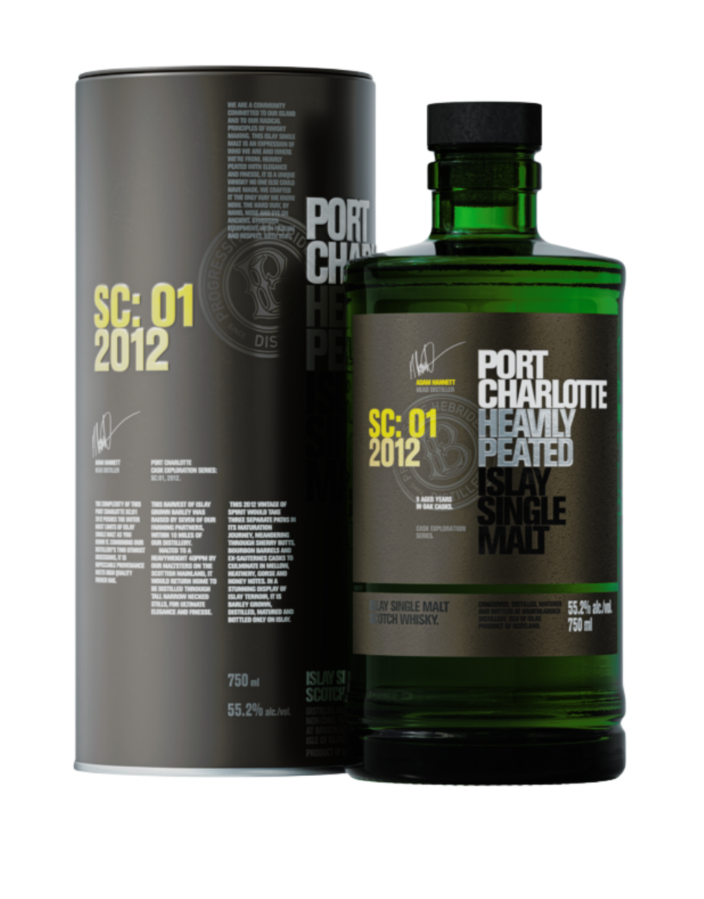 BRUICHLADDICH® PORT CHARLOTTE SC:01 SINGLE MALT WHISKEY 750 ML