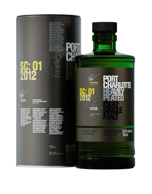BRUICHLADDICH® PORT CHARLOTTE SC:01 SINGLE MALT WHISKEY 750 ML