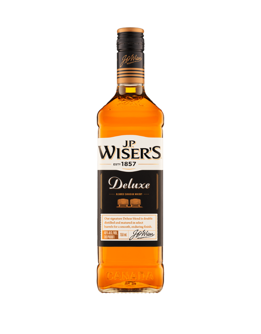 J.P. WISER'S DELUXE CANADIAN WHISKY 750 ML
