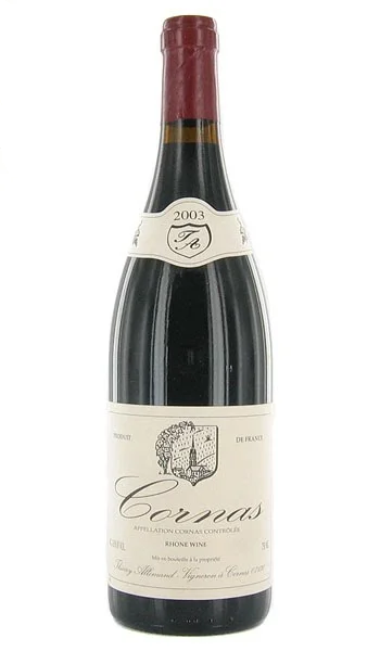 Thierry Allemand Cornas 2003  Front Bottle Shot