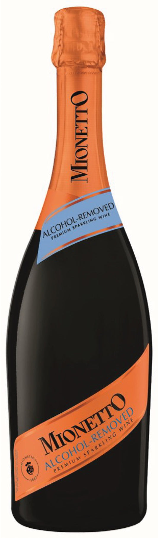 Mionetto Alcohol-Removed Premium Sparkling (Non-Alcoholic)  Front Bottle Shot