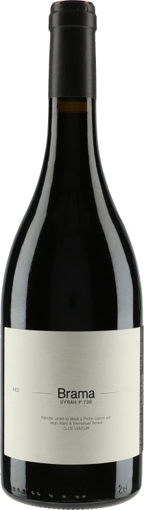 Clos Venturi Brama Syrah 2021  Front Bottle Shot