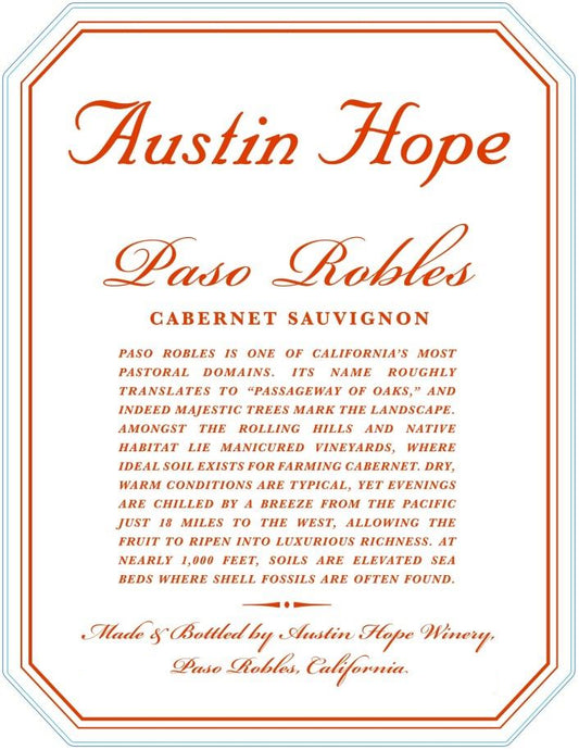 Austin Hope Cabernet Sauvignon (1.5 Liter Magnum) 2022