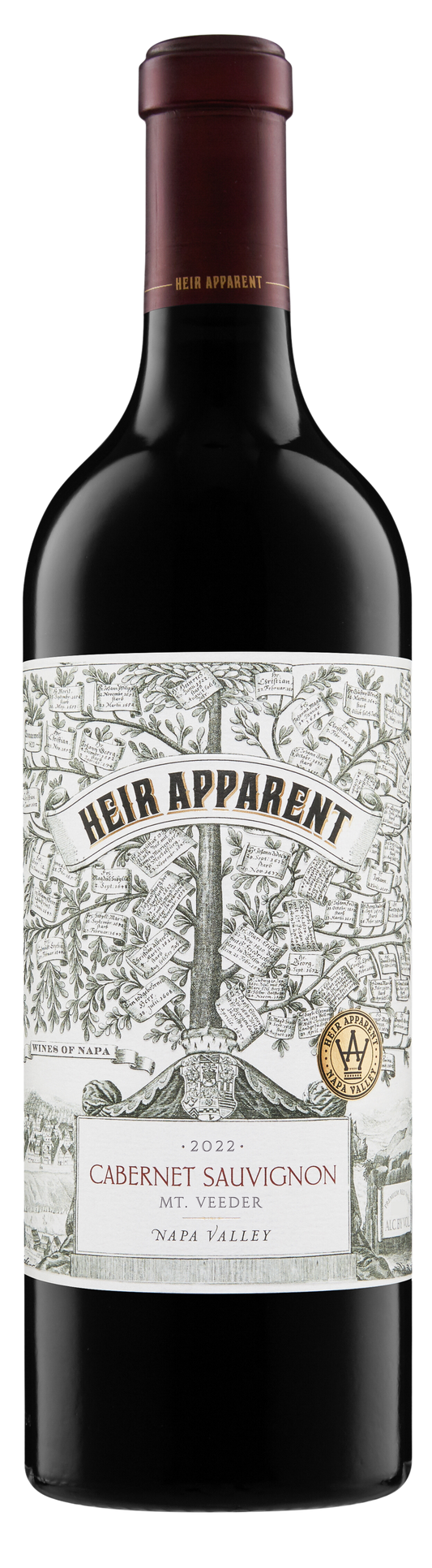 Heir Apparent Mt. Veeder Cabernet Sauvignon 2022  Front Bottle Shot