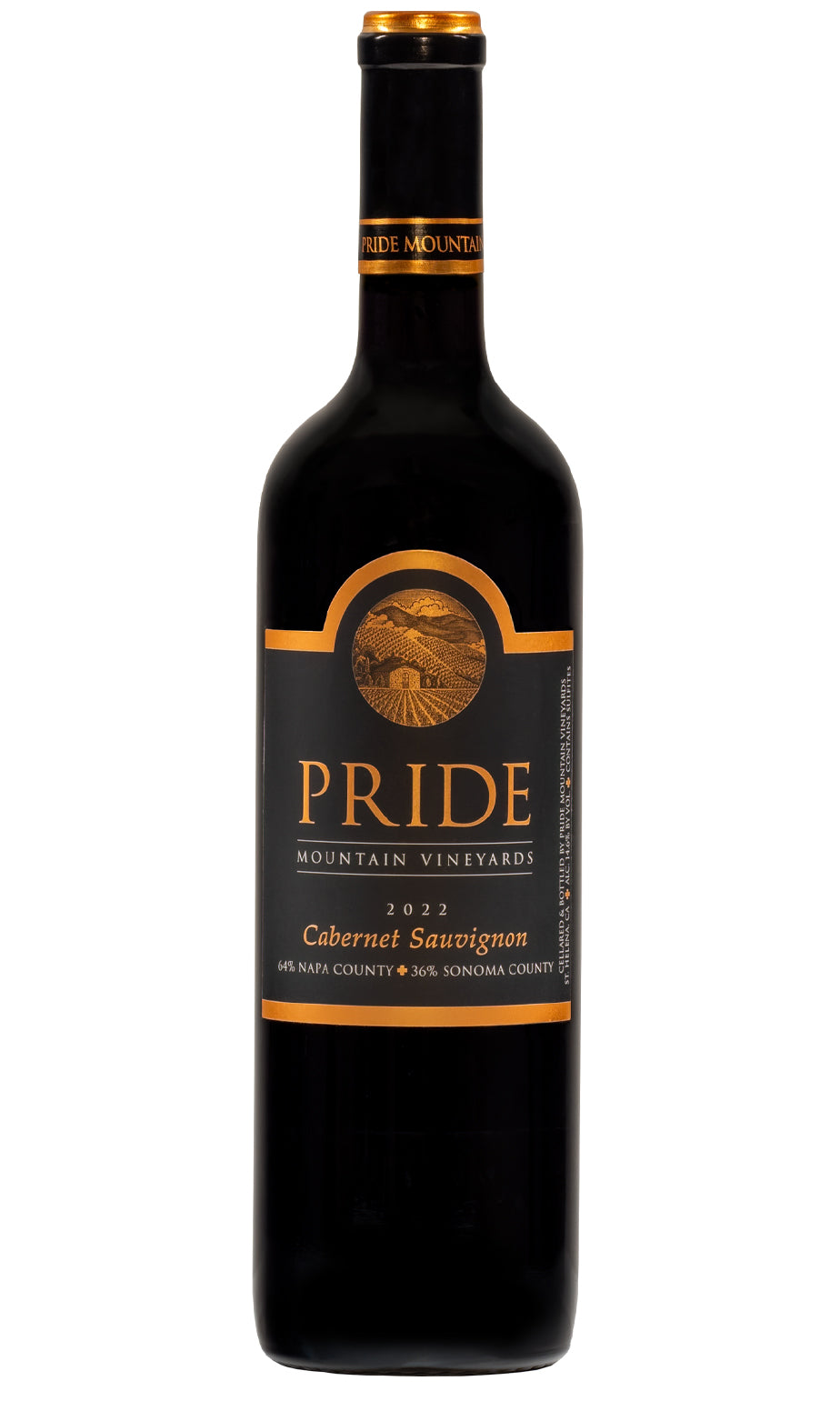 Pride Mountain Vineyards Cabernet Sauvignon 2022  Front Bottle Shot