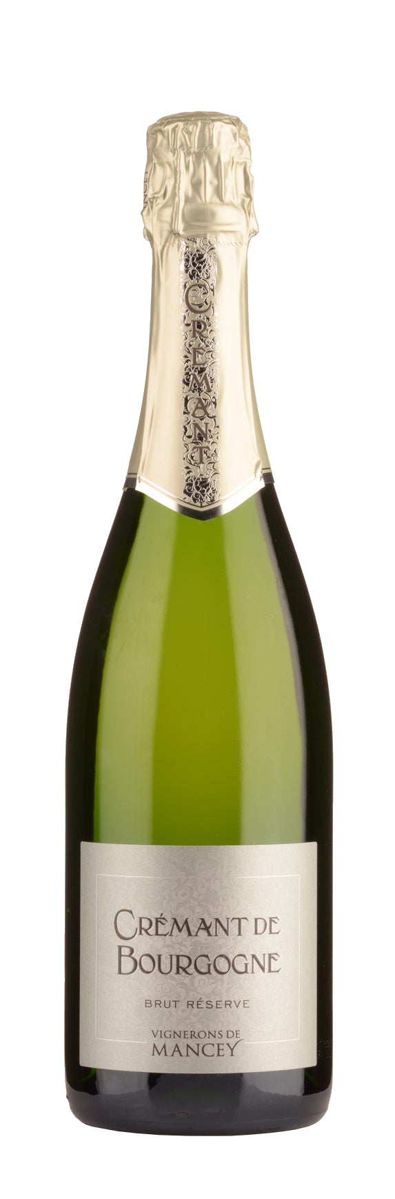 Vignerons de Mancey Cremant de Bourgogne Brut Reserve  Front Bottle Shot