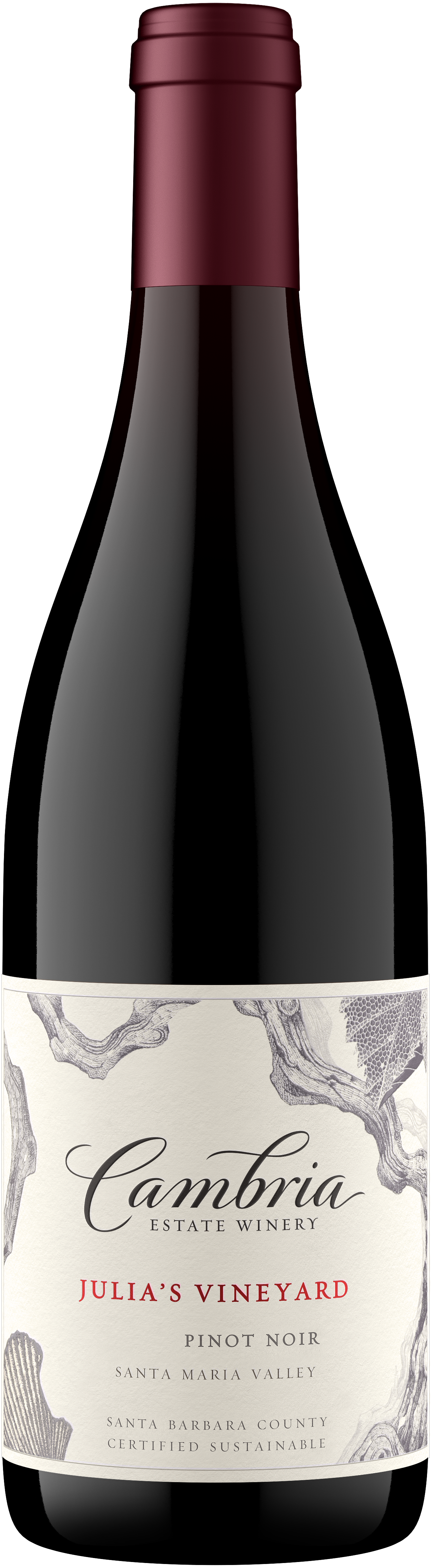 Cambria Julia's Vineyard Pinot Noir 2023  Front Bottle Shot