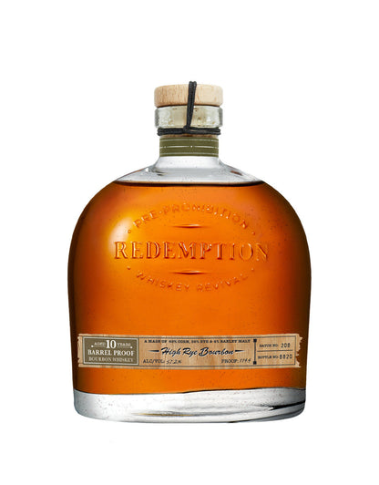 REDEMPTION 9 YEAR OLD BARREL PROOF RYE WHISKEY 750 ML