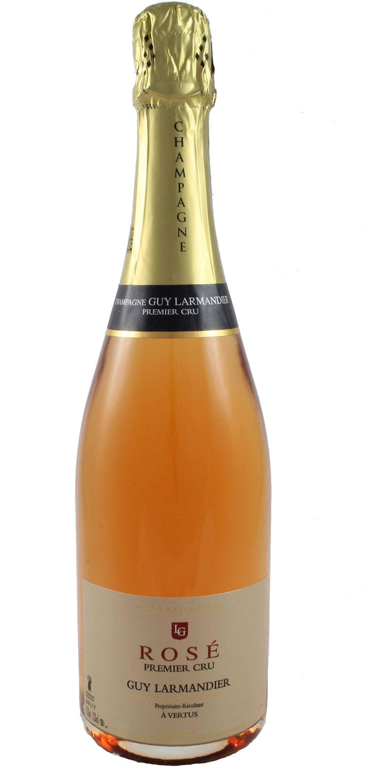 Guy Larmandier Vertus Brut Rose  Front Bottle Shot
