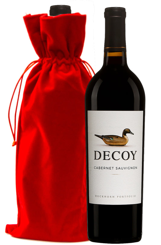 Decoy California Cabernet with Red Velvet Gift Bag