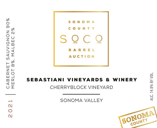 Sebastiani Cherryblock 60th Anniversary Cabernet Sauvignon (Sonoma Barrel Auction) 2021