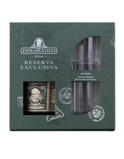 DIPLOMÁTICO RESERVA EXCLUSIVA GIFT SET 750 ML