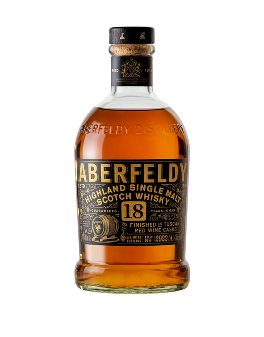 ABERFELDY 18 YEAR OLD LIMITED EDITION TUSCAN RED WINE CASK FINISH 750 ML