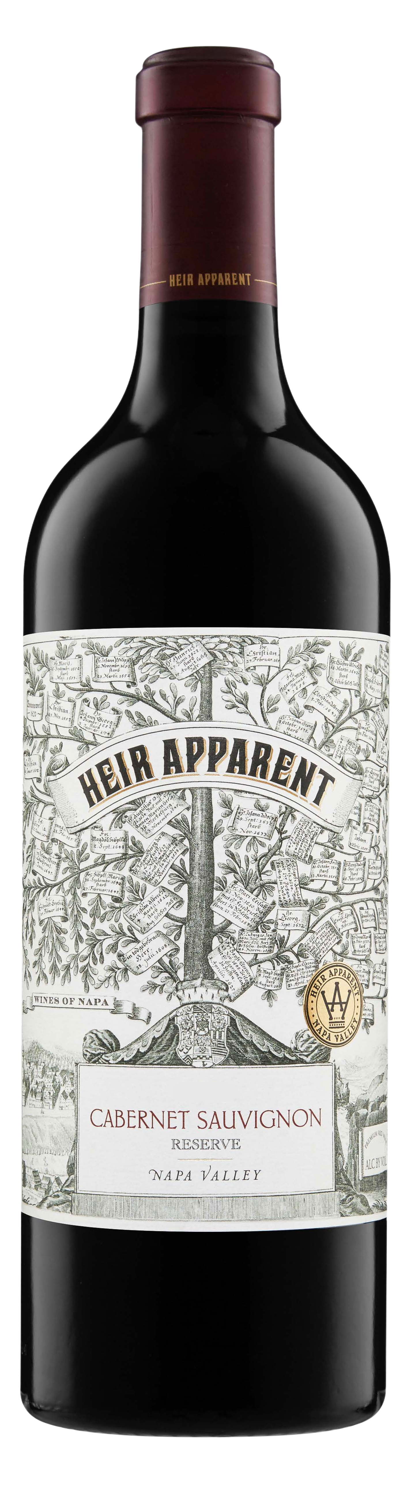 Heir Apparent Reserve Cabernet Sauvignon 2021  Front Bottle Shot