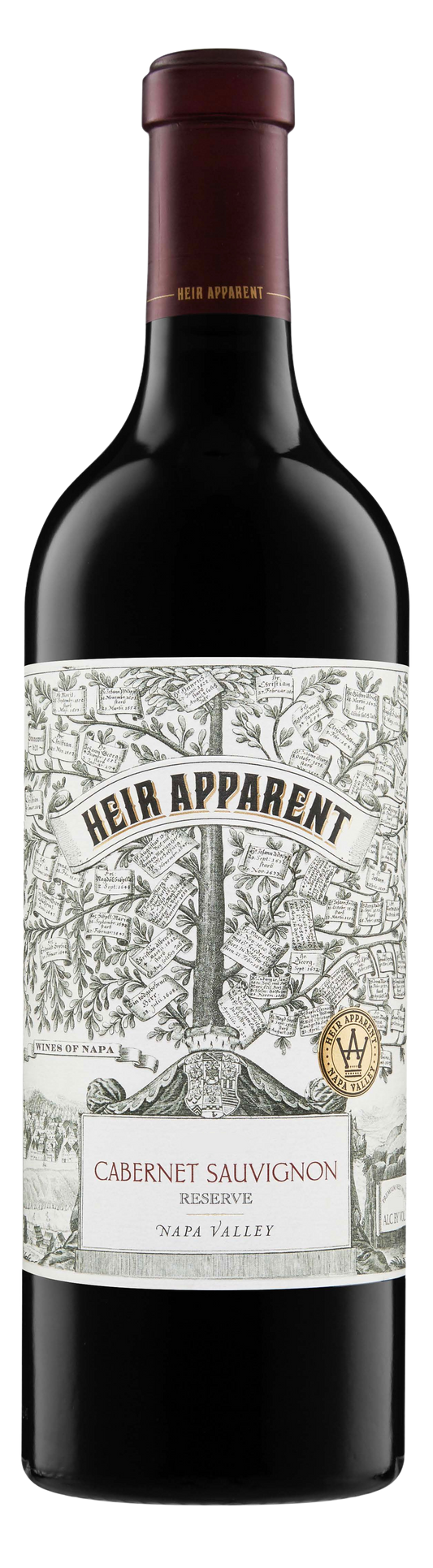 Heir Apparent Reserve Cabernet Sauvignon 2021  Front Bottle Shot