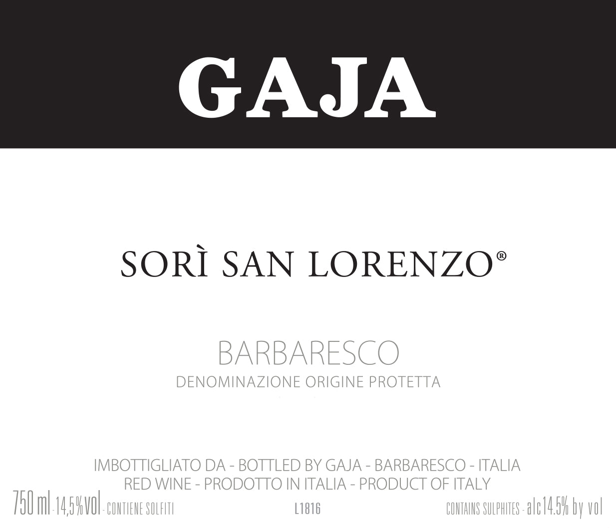 Gaja Sori San Lorenzo (1.5 Liter Magnum) 2017