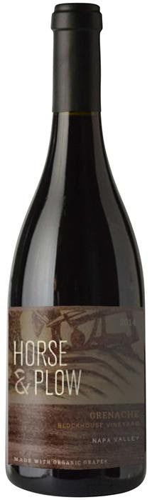 Horse & Plow Winery Blockhouse Vineyard Grenache 2017  Front Bottle Shot