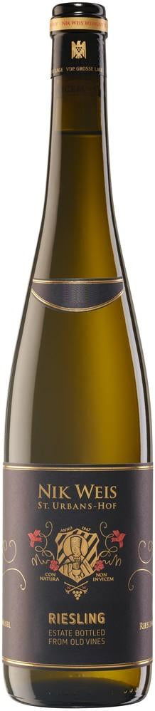 St. Urbans-Hof Nik Weis Mosel Estate Old Vines Riesling QbA 2022  Front Bottle Shot