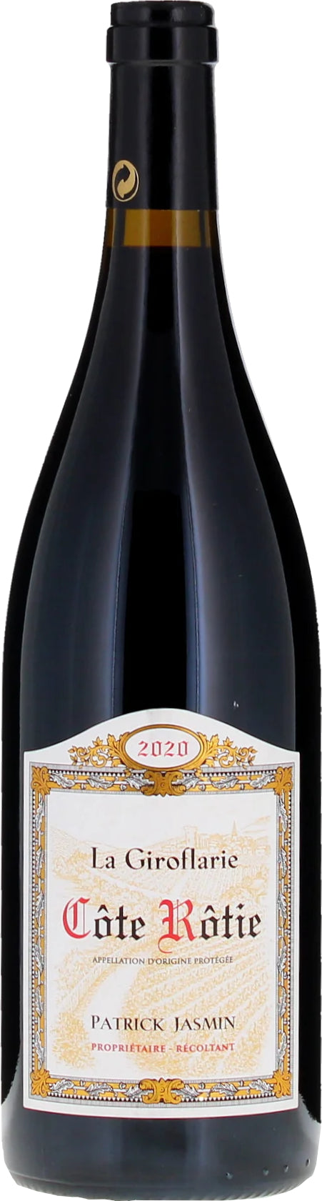 Patrick Jasmin Cote Rotie La Giroflarie 2020  Front Bottle Shot