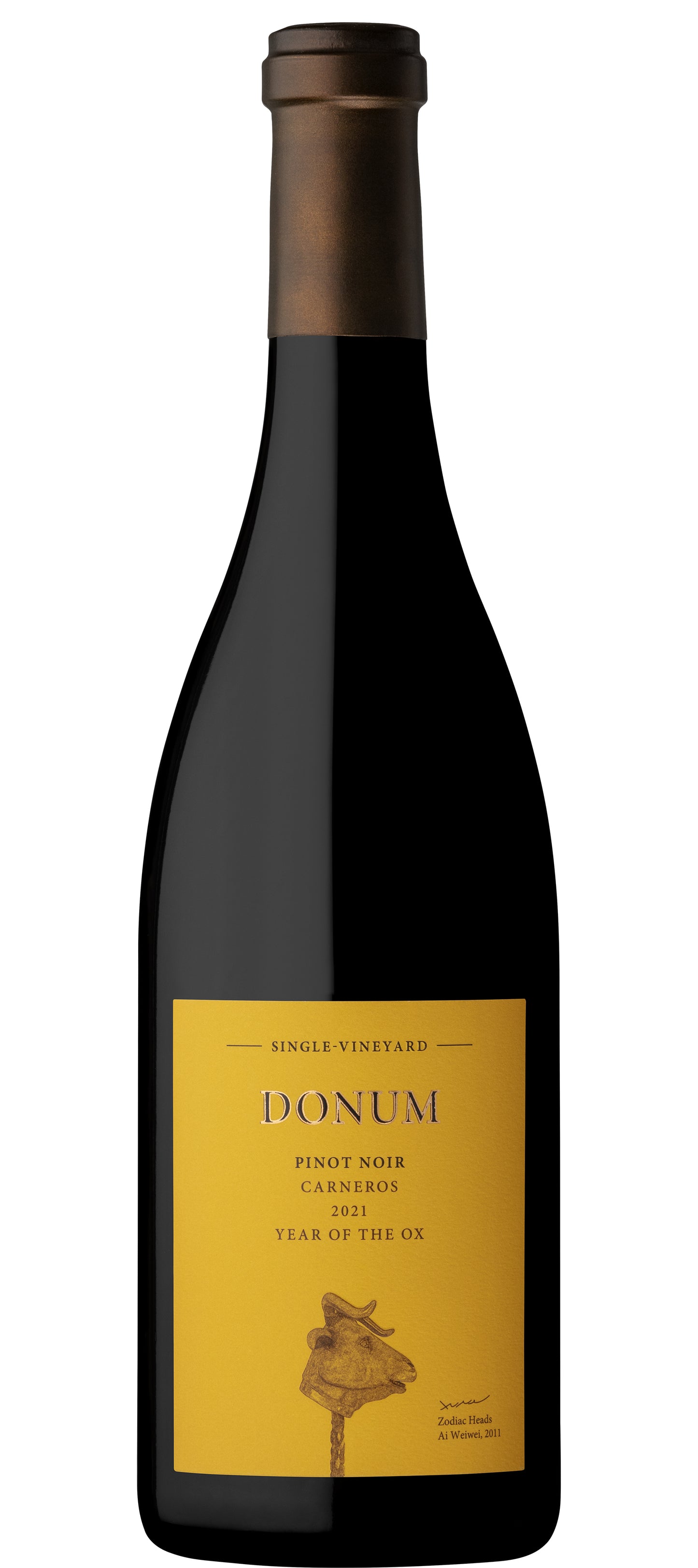 Donum Carneros Single Vineyard Estate Pinot Noir 2021  Front Bottle Shot