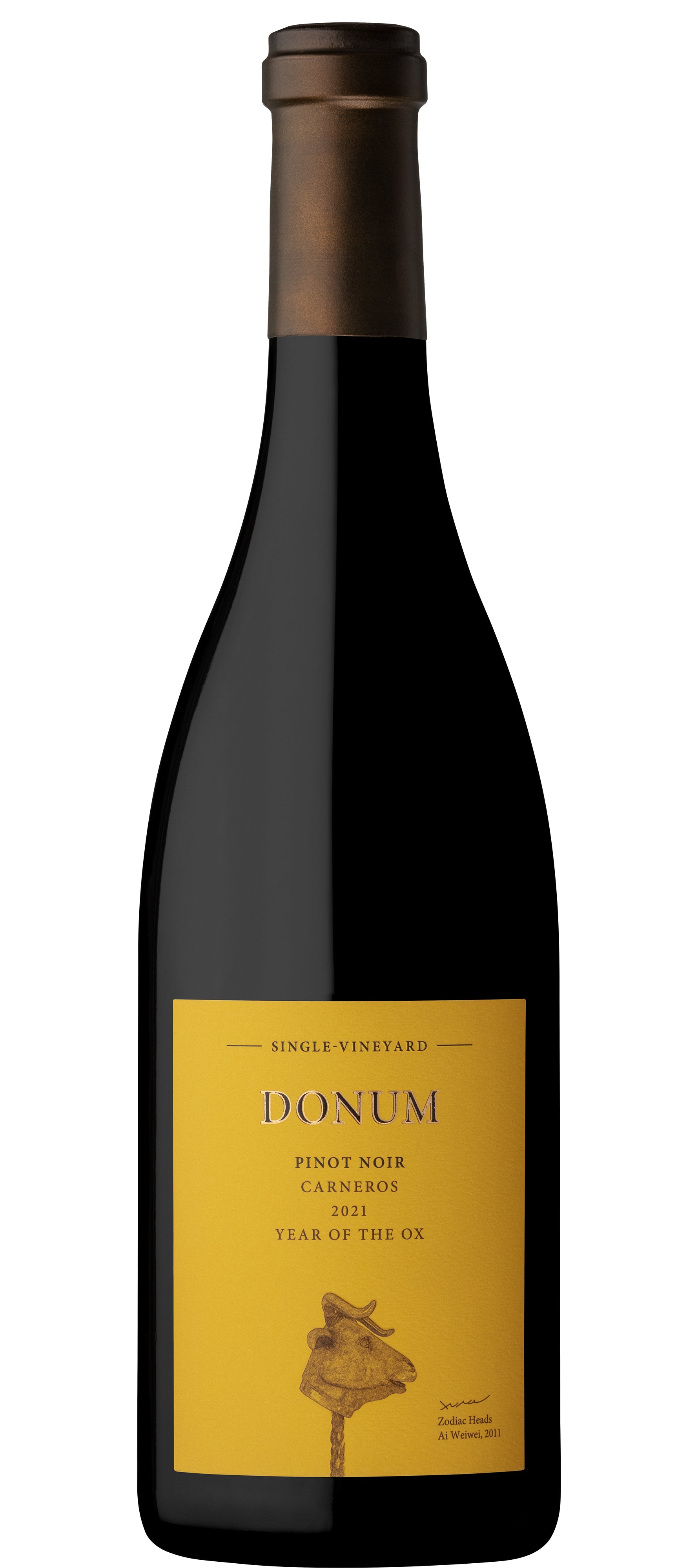 Donum Carneros Single Vineyard Estate Pinot Noir 2021  Front Bottle Shot