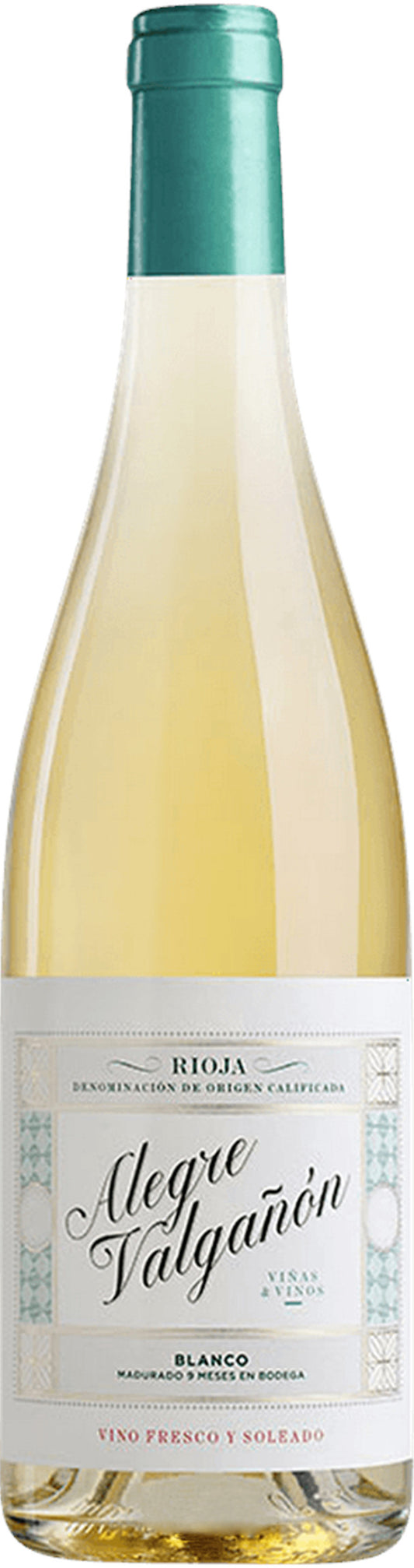 Alegre Valganon Rioja Blanco 2022  Front Bottle Shot