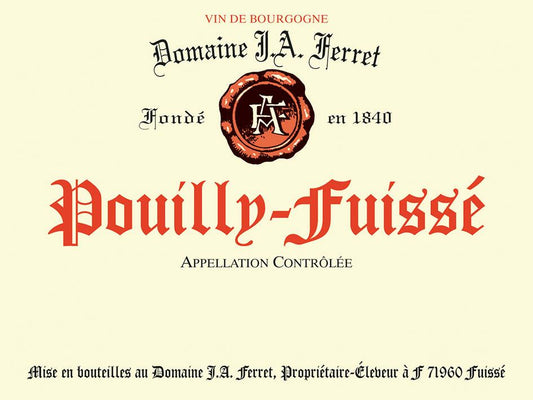 Domaine Ferret Pouilly-Fuisse (375ML half-bottle) 2022