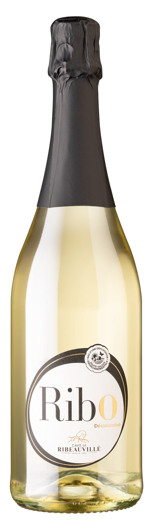 Cave de Ribeauville Rib0 De-Alcoholized Sparkling (Non-Alcoholic)  Front Bottle Shot