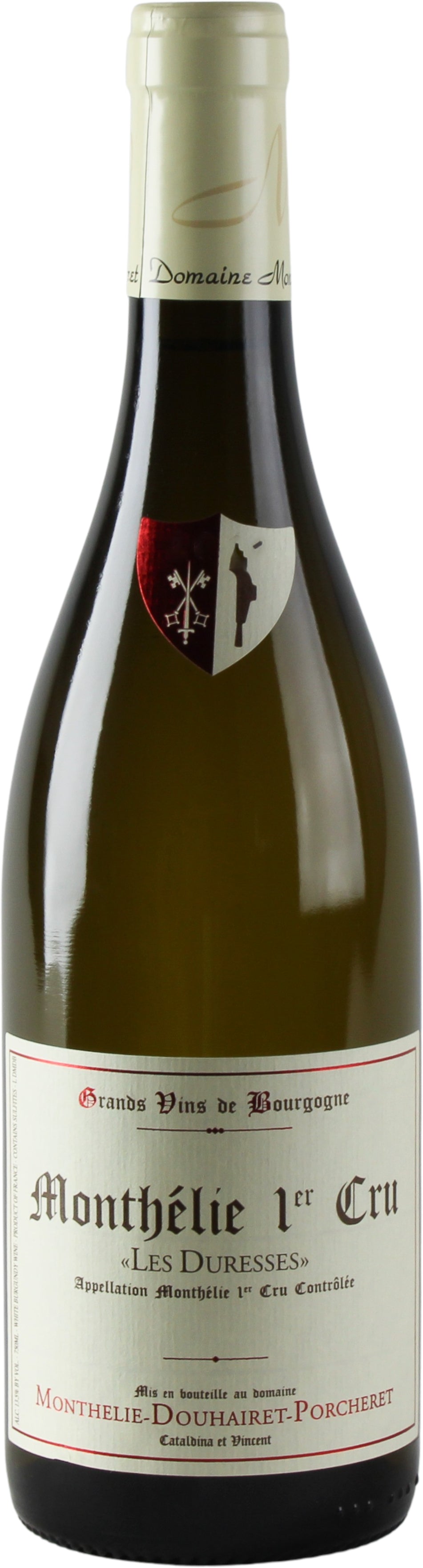 Monthelie-Douhairet-Porcheret Monthelie Blanc Les Duresses Premier Cru 2021  Front Bottle Shot