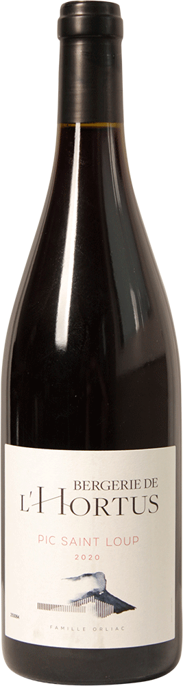 Domaine de l'Hortus Bergerie Pic Saint Loup 2020  Front Bottle Shot