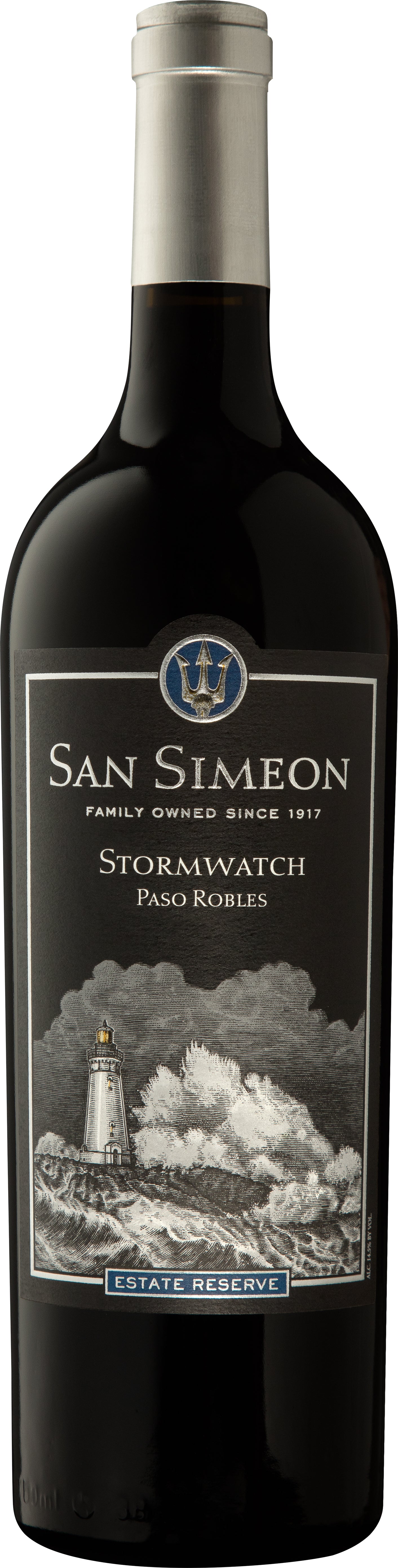 San Simeon Stormwatch Estate Reserve Red 2021  Front Bottle Shot