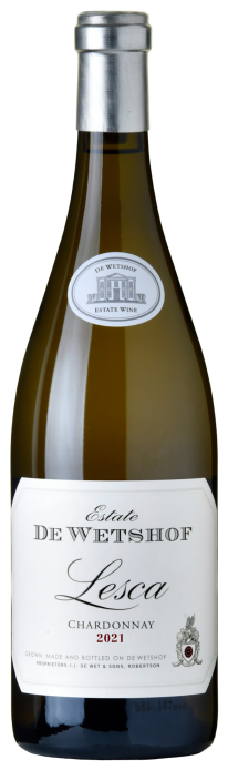 De Wetshof Lesca Chardonnay 2021  Front Bottle Shot