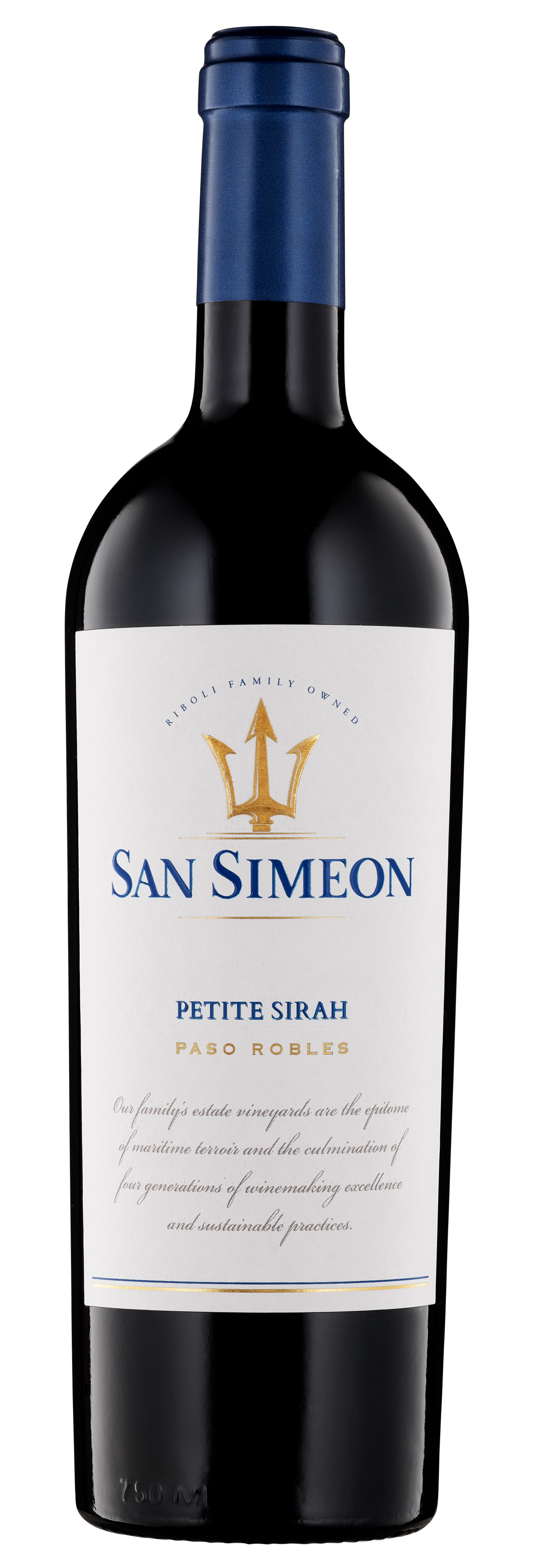 San Simeon Paso Robles Petite Sirah 2020  Front Bottle Shot