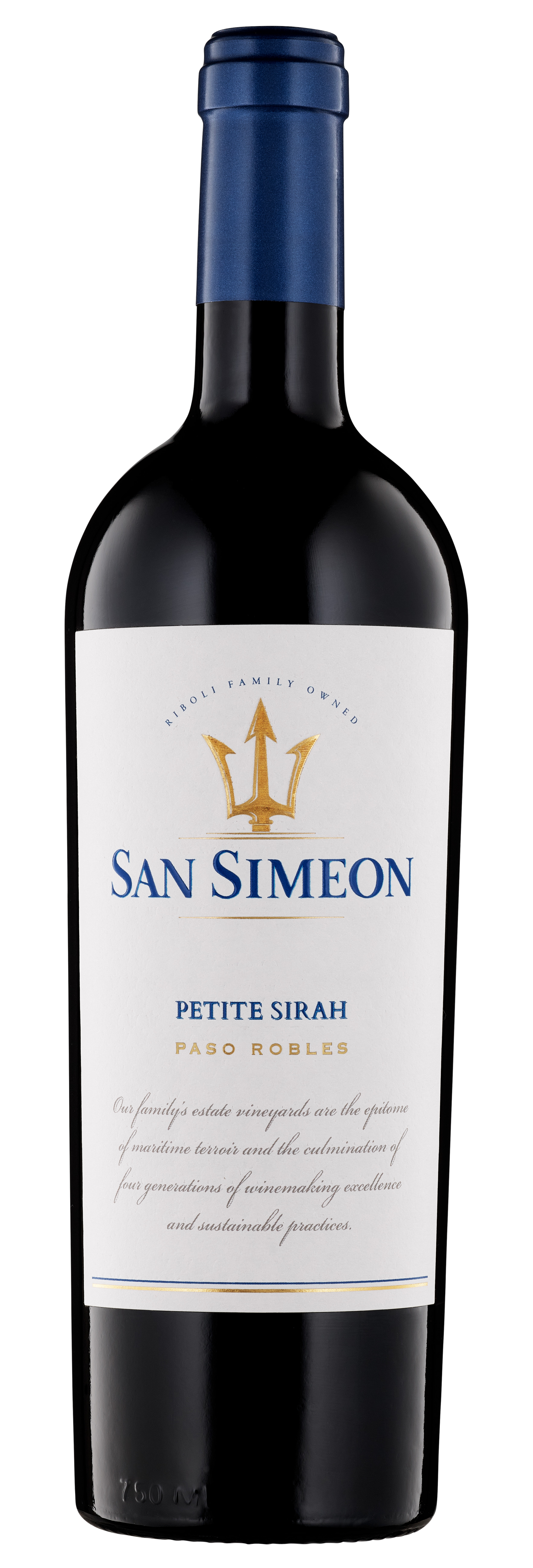 San Simeon Paso Robles Petite Sirah 2020  Front Bottle Shot