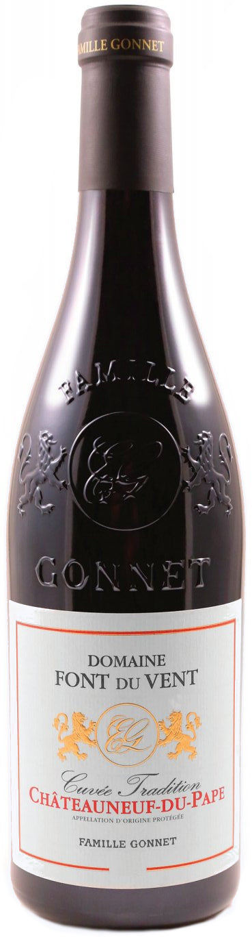 Domaine Font du Vent Cuvee Tradition Chateauneuf-du-Pape Rouge 2019  Front Bottle Shot