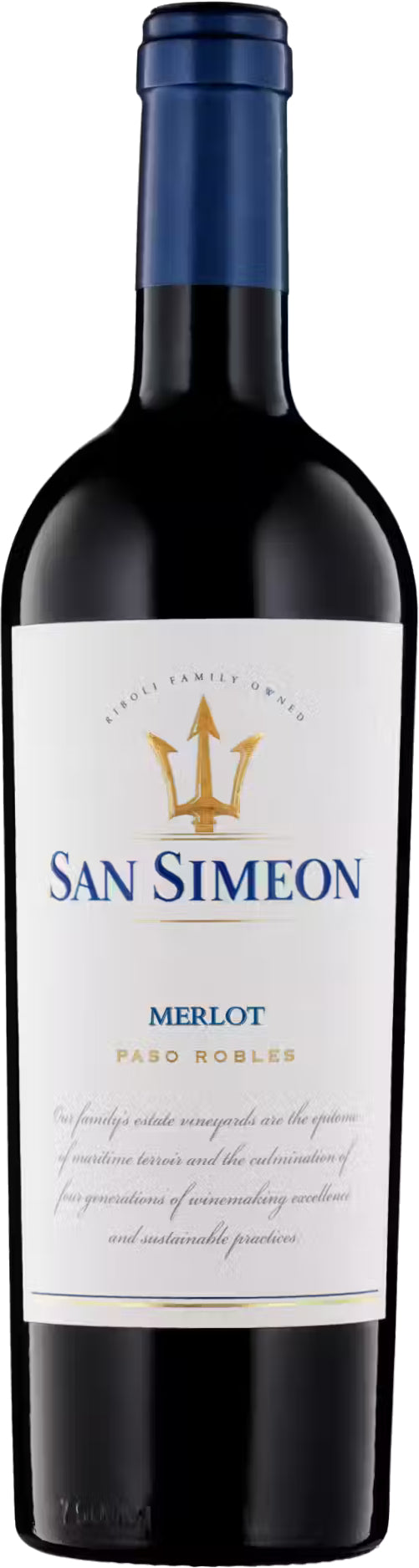 San Simeon Merlot 2021  Front Bottle Shot