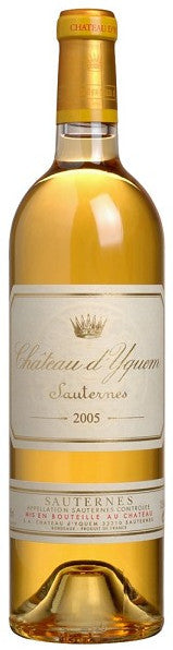 Chateau d'Yquem Sauternes 2005 Front Bottle Shot