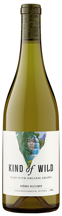 Kind of Wild Organic Gruner Veltliner 2022  Front Bottle Shot