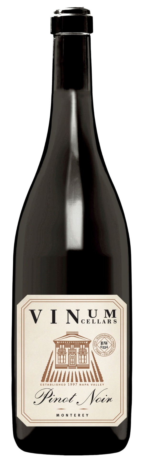 Vinum Cellars Farmhouse Pinot Noir 2022  Front Bottle Shot