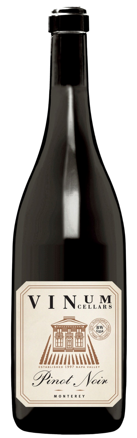 Vinum Cellars Farmhouse Pinot Noir 2022  Front Bottle Shot