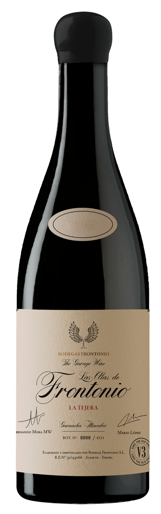 Bodegas Frontonio Las Alas de Frontonio 2022  Front Bottle Shot