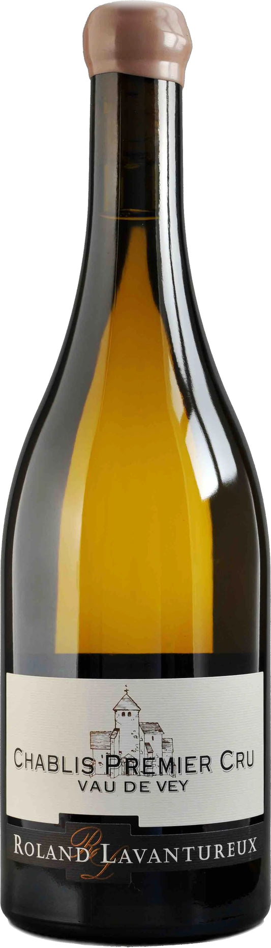 Roland Lavantureux Chablis Vau de Vey Premier Cru 2022  Front Bottle Shot