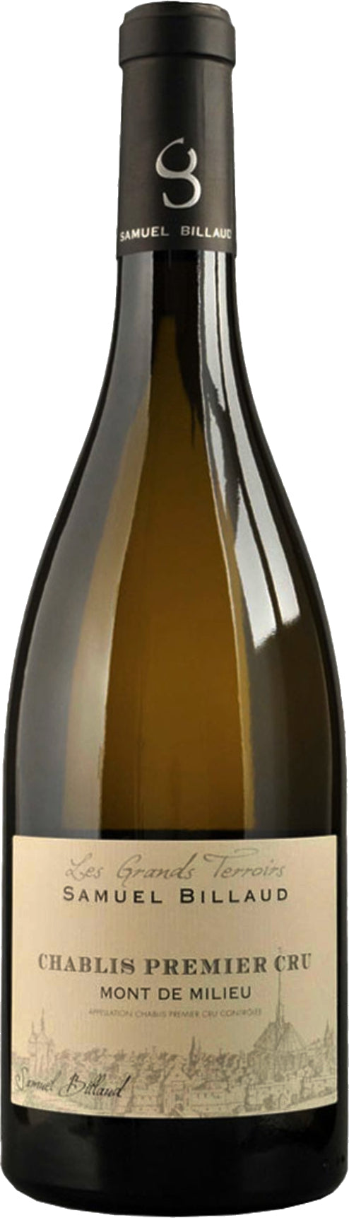 Samuel Billaud Chablis Mont de Milieu Premier Cru 2022  Front Bottle Shot