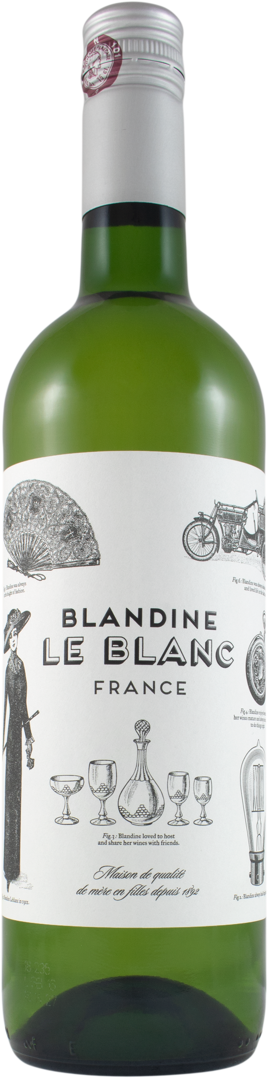 Chateau du Cedre Blandine Le Blanc Cotes de Gascogne 2021  Front Bottle Shot