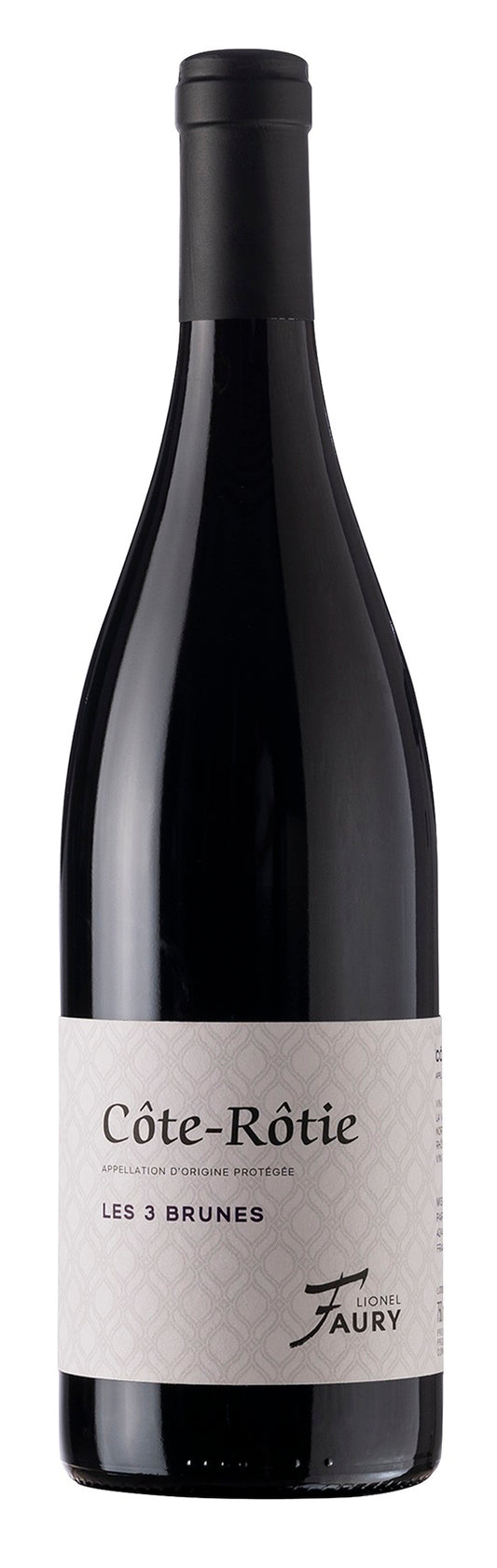 Lionel Faury Cote-Rotie Les 3 Brunes 2022  Front Bottle Shot