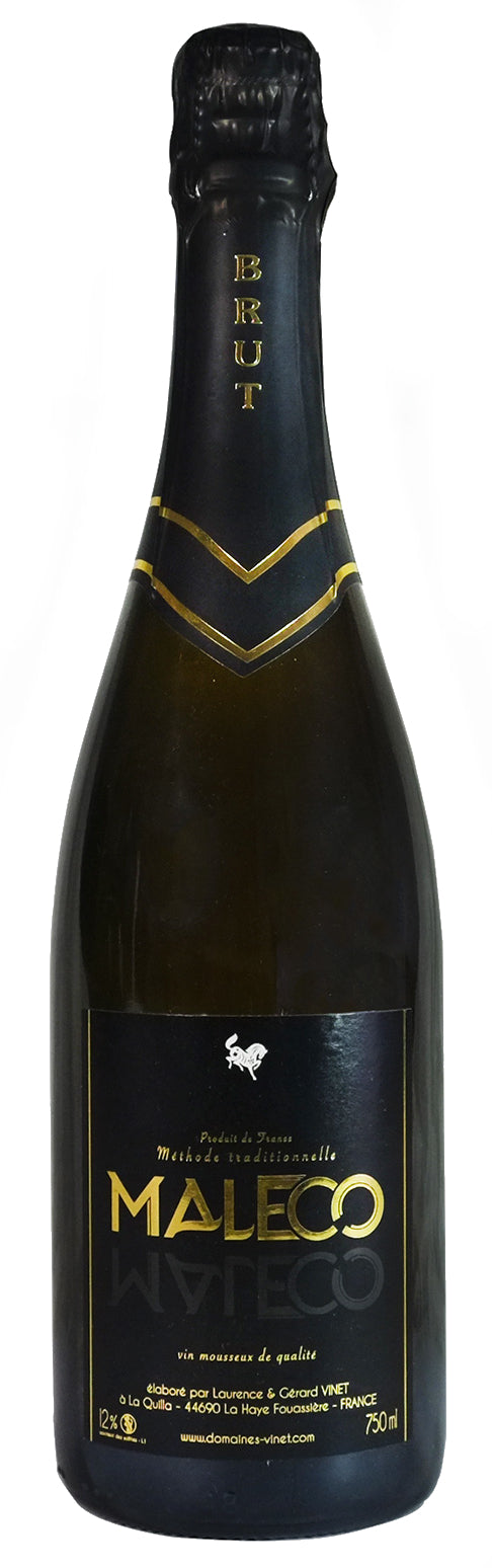 Domaines Vinet Maleco Methode Traditionnelle Brut  Front Bottle Shot