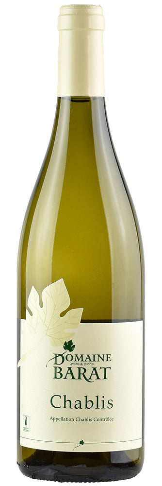 Domaine Barat Chablis 2022  Front Bottle Shot